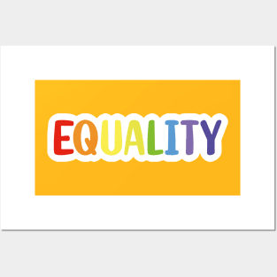 Equality Rainbow Posters and Art